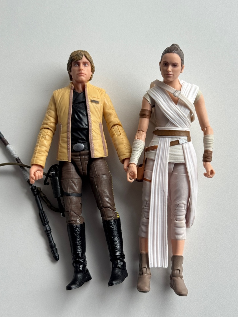 Star Wars Black Series 6 Inch Luke Skywalker and Rey Lot
